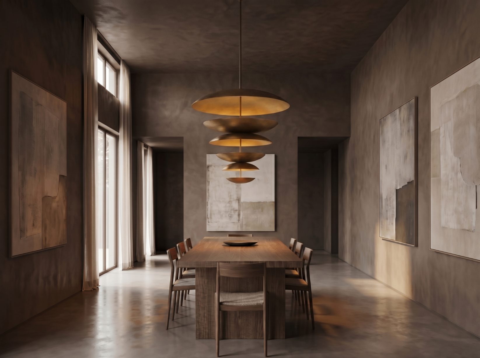 3D rendering of Restoration Hardware Cosmic Three-Tier Chandelier