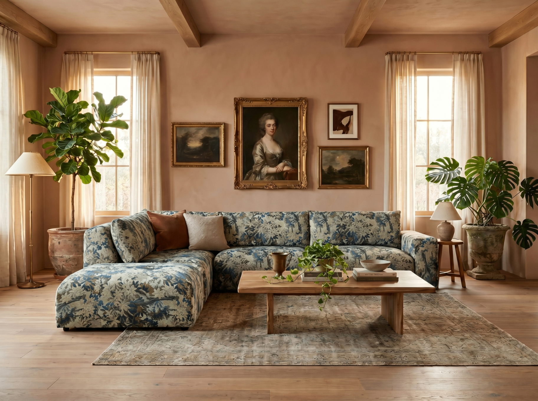 3D rendering of Arhaus Keegan Five-Piece Sectional